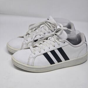 Adidas Grand Court Tennis Sneakers Shoes White Black 3 Stripe Womens Size 7.5